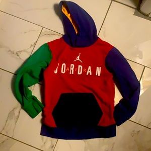 Boys multicolored Jordan pull over hoodie